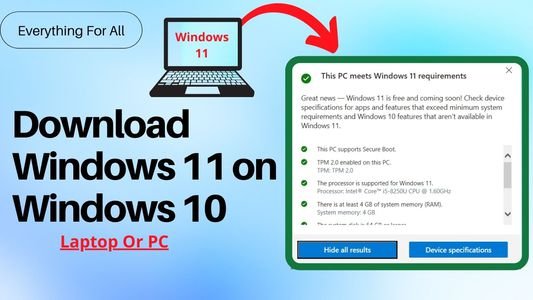 Can i download windows 11 on my window 10 Laptop or PC?