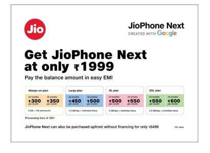 JioPhone Next Price