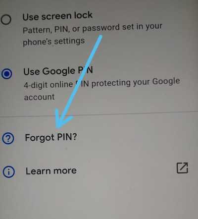 change Google Pay password 2