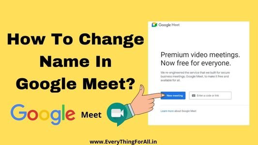 How to change name in google meet
